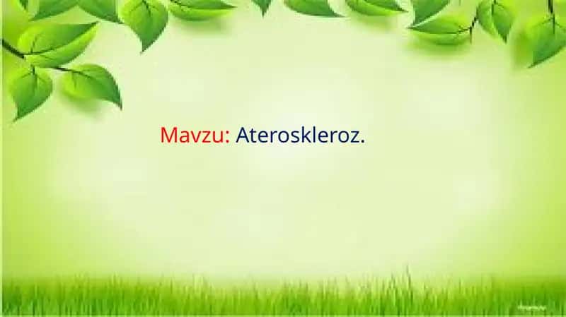 Ateroskleroz 1