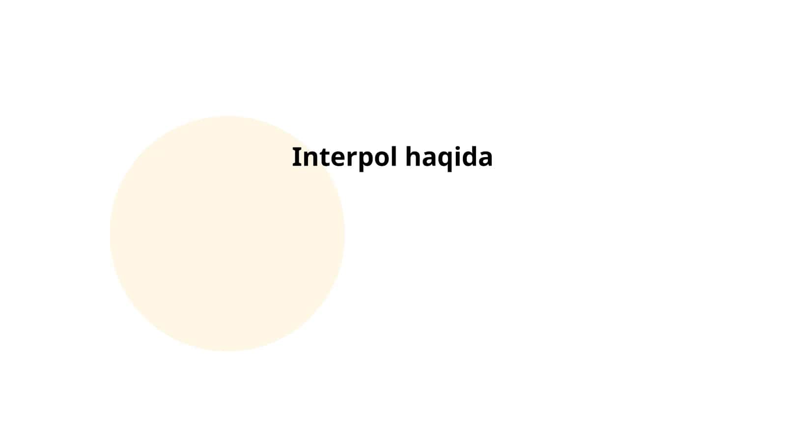 Interpol haqida 1
