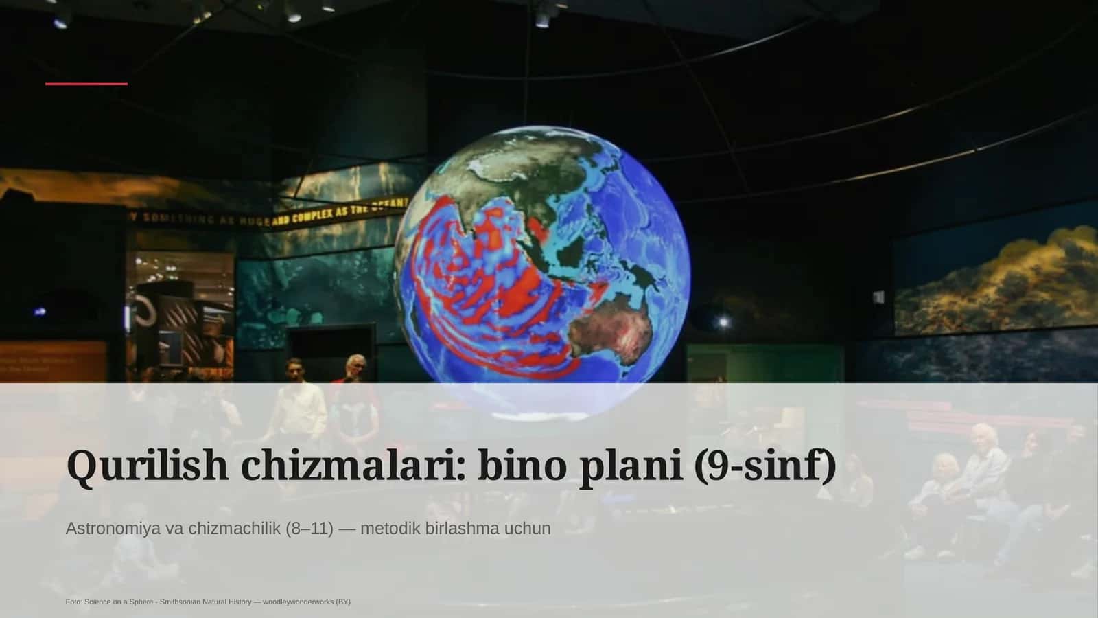 Qurilish chizmalari: bino plani (9-sinf) 1