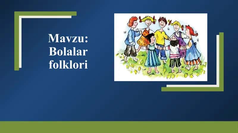 Bolalar folklori 1