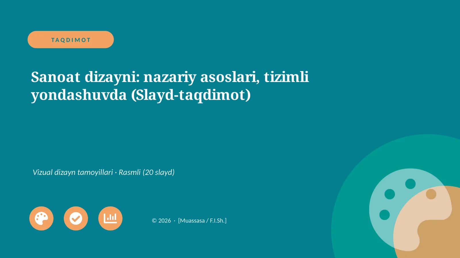 Sanoat dizayni: nazariy asoslari, tizimli yondashuvda (Slayd-taqdimot) 1
