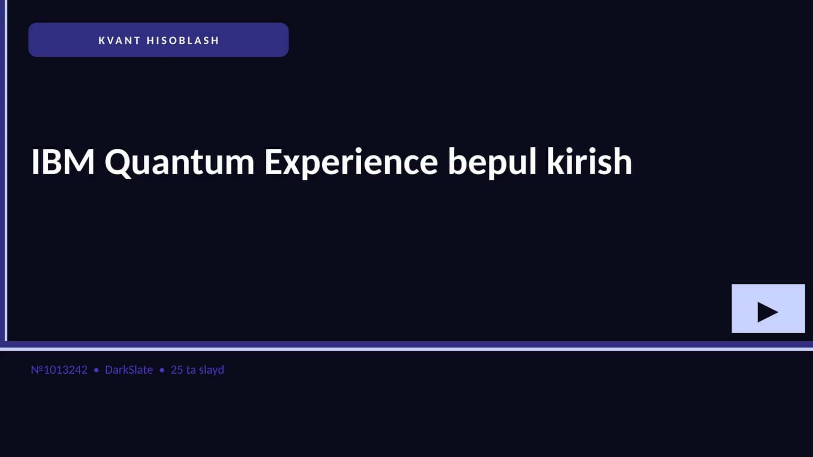 KVANT HISOBLASH 1