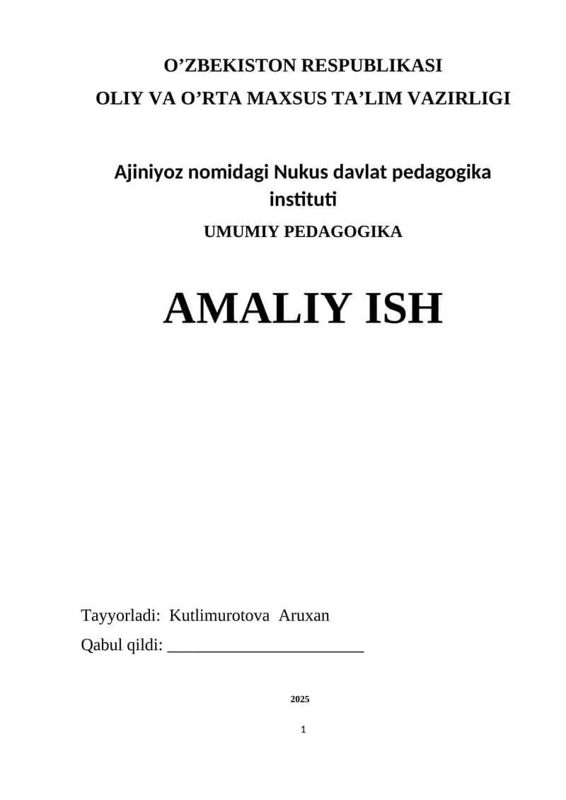 Pedagogik qobiliyatni shakllantirish yoʻllari 1