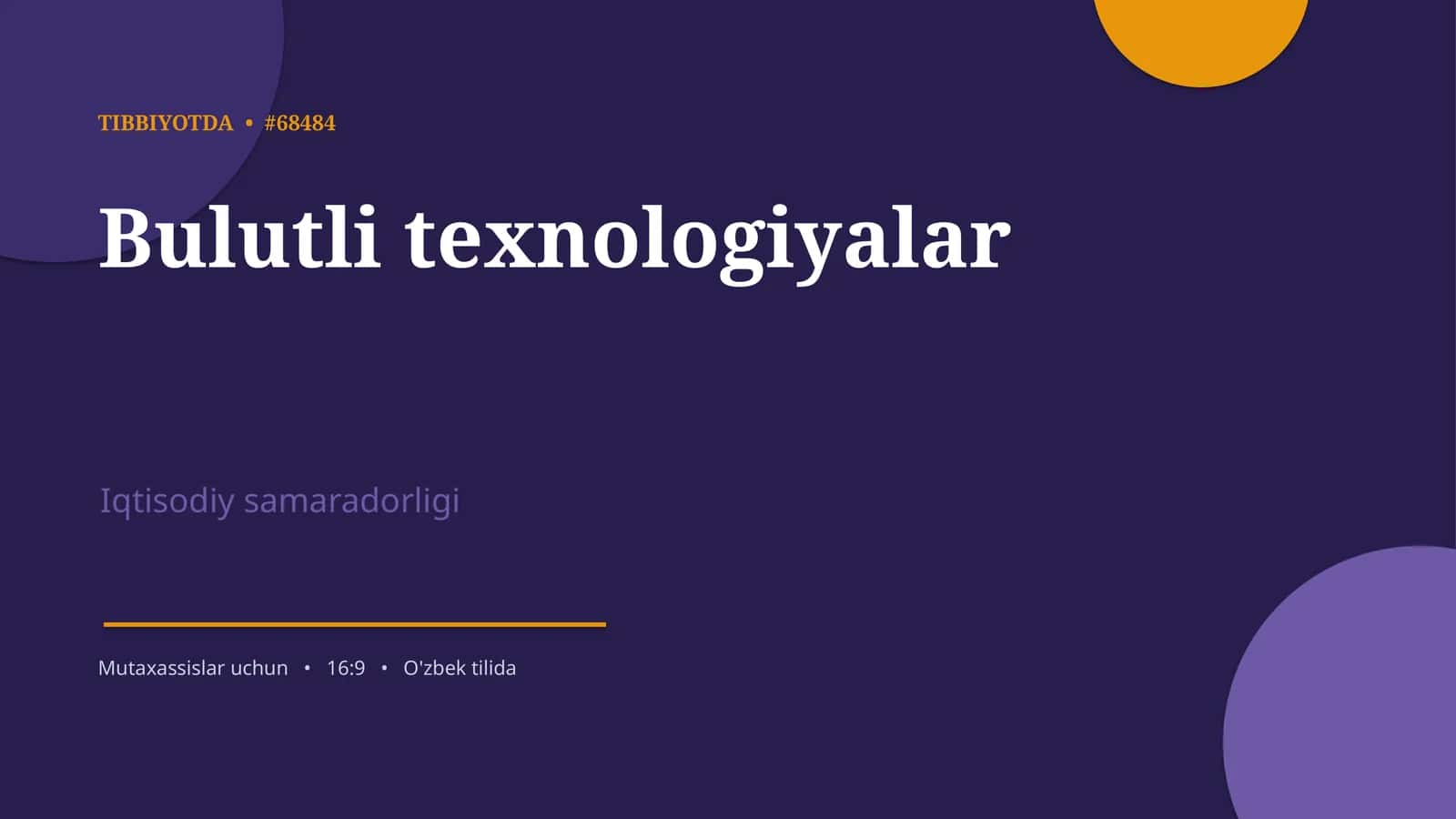 Tibbiyotda 1