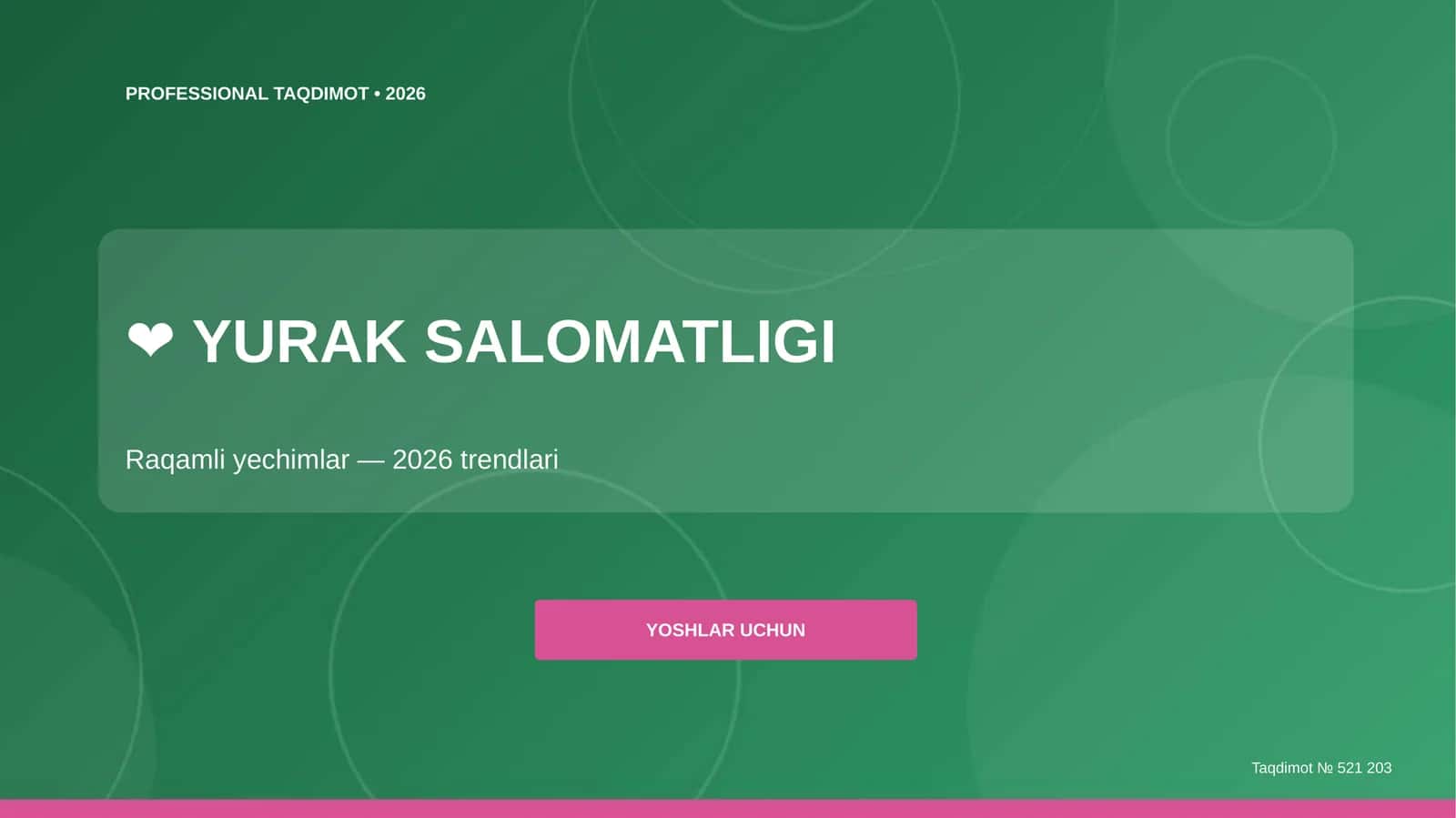 Yurak salomatligi: raqamli yechimlar (2026 trendlari) [yoshlar uchun] 1