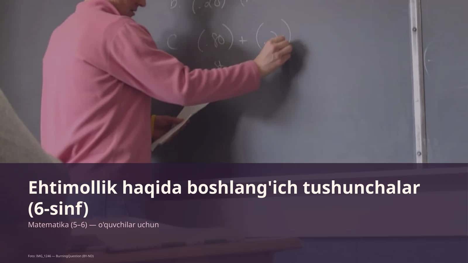 Ehtimollik haqida boshlang'ich tushunchalar (6-sinf) 1