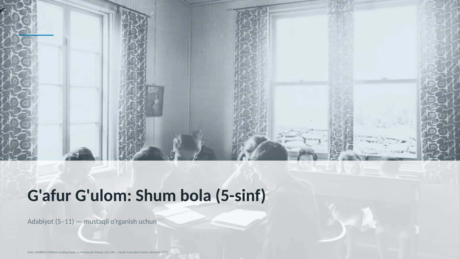 G'afur G'ulom: Shum bola (5-sinf) 1