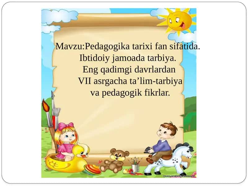 Pedagogika tarixi 1