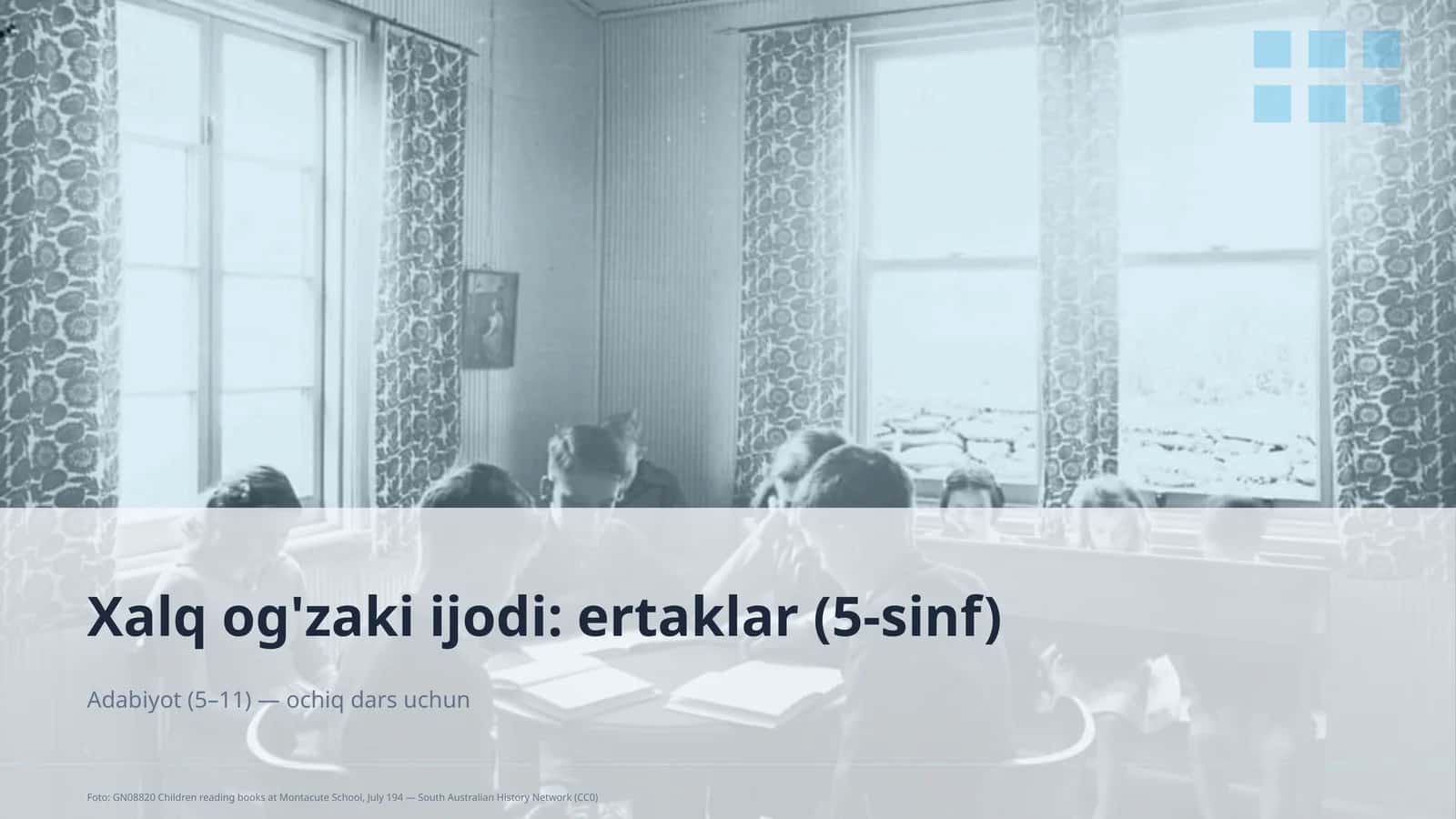 Xalq og'zaki ijodi: ertaklar (5-sinf) 1
