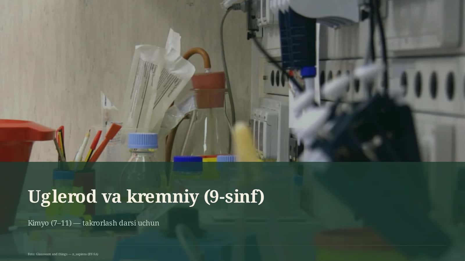 Uglerod va kremniy (9-sinf) 1