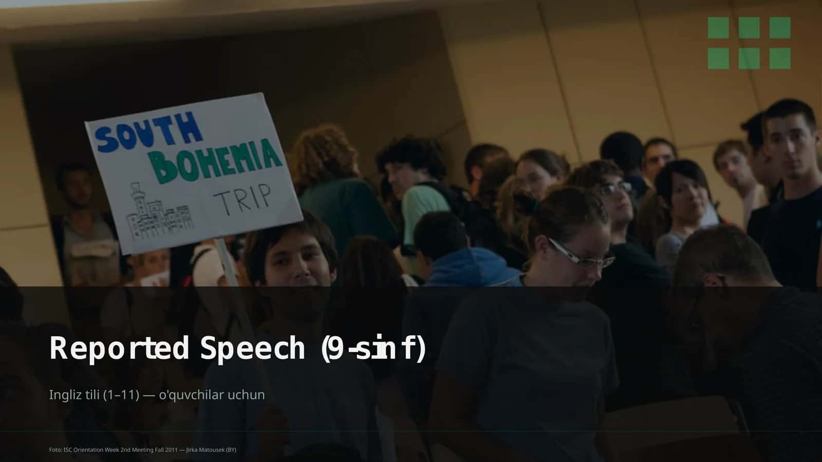 Reported Speech (9-sinf) 1