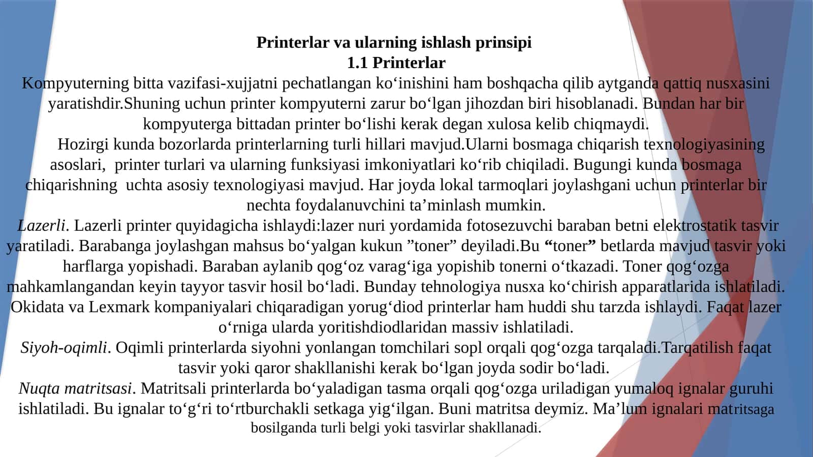 Printerlar 1