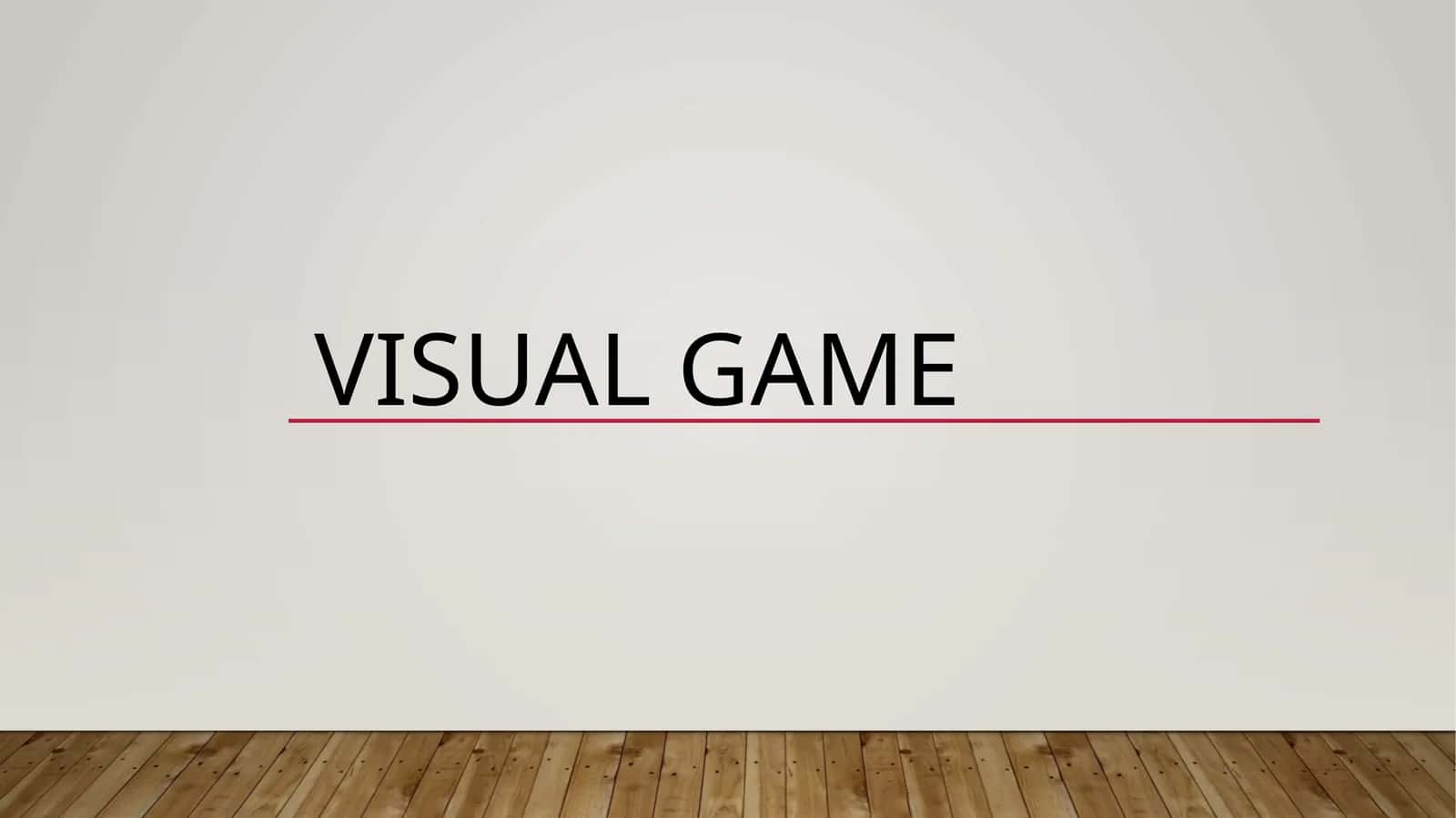 Visual game 1