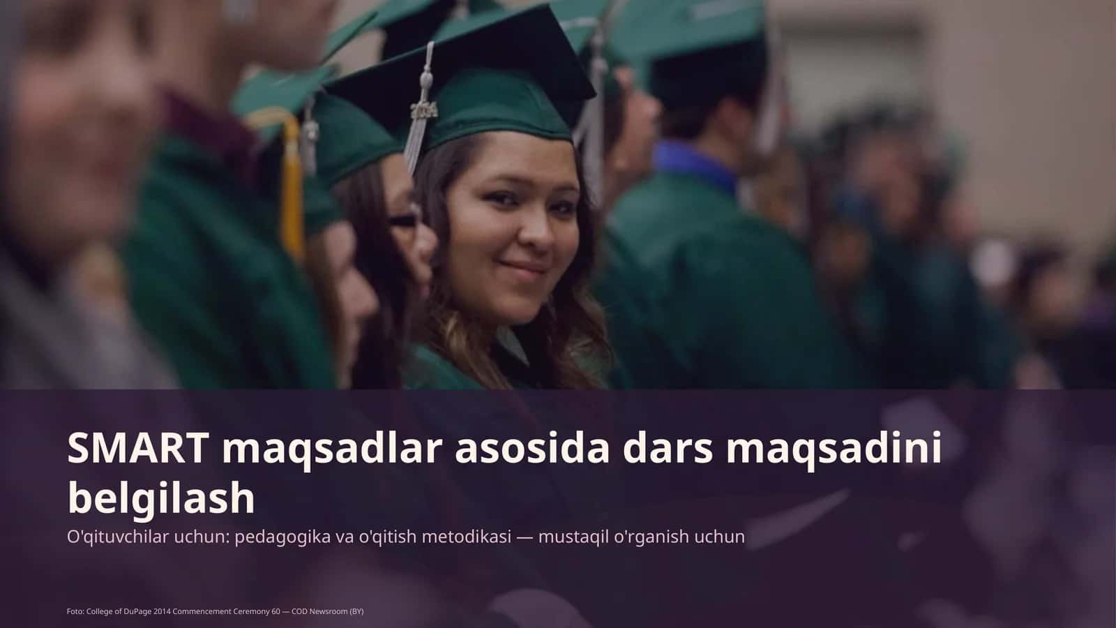 SMART maqsadlar asosida dars maqsadini belgilash 1