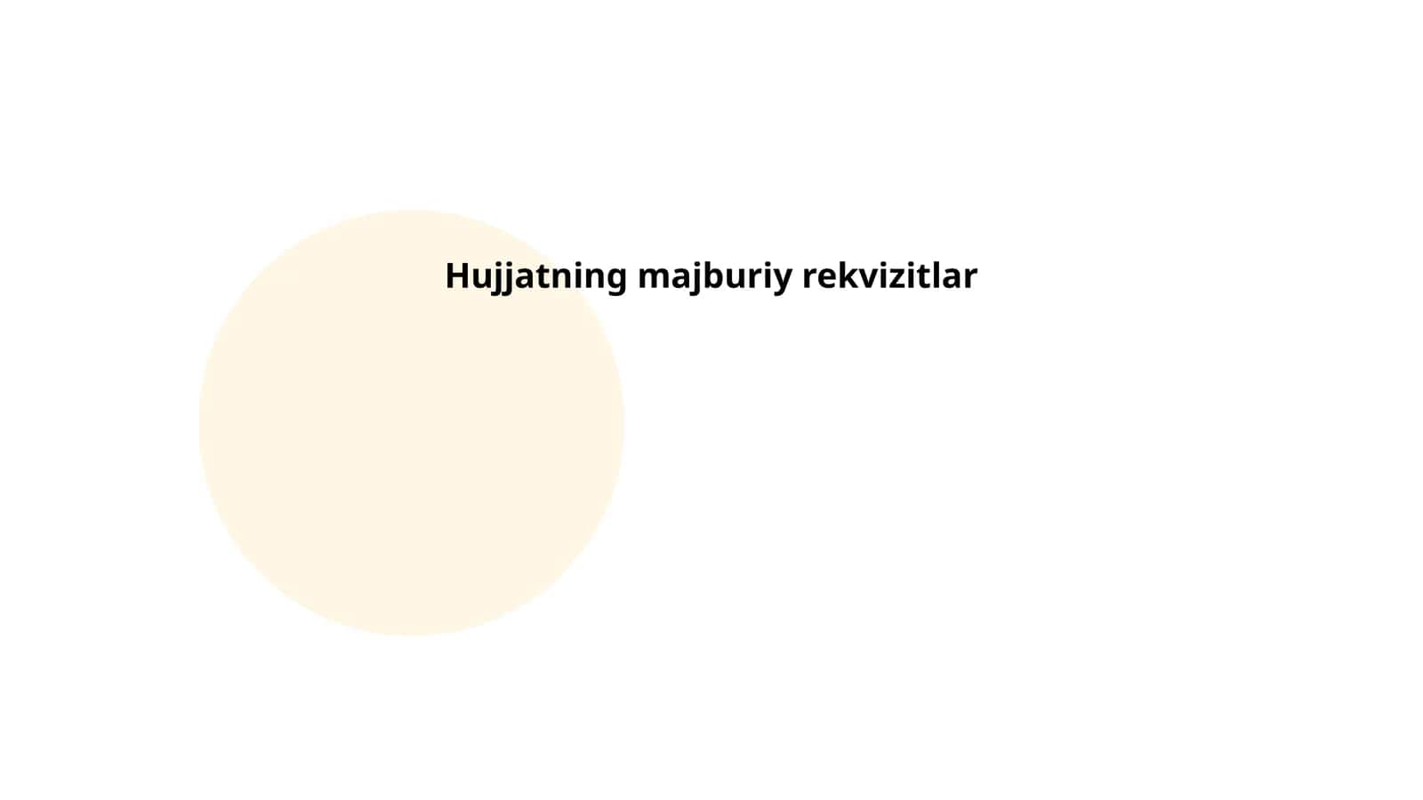 Hujjatning majburiy rekvizitlar 1