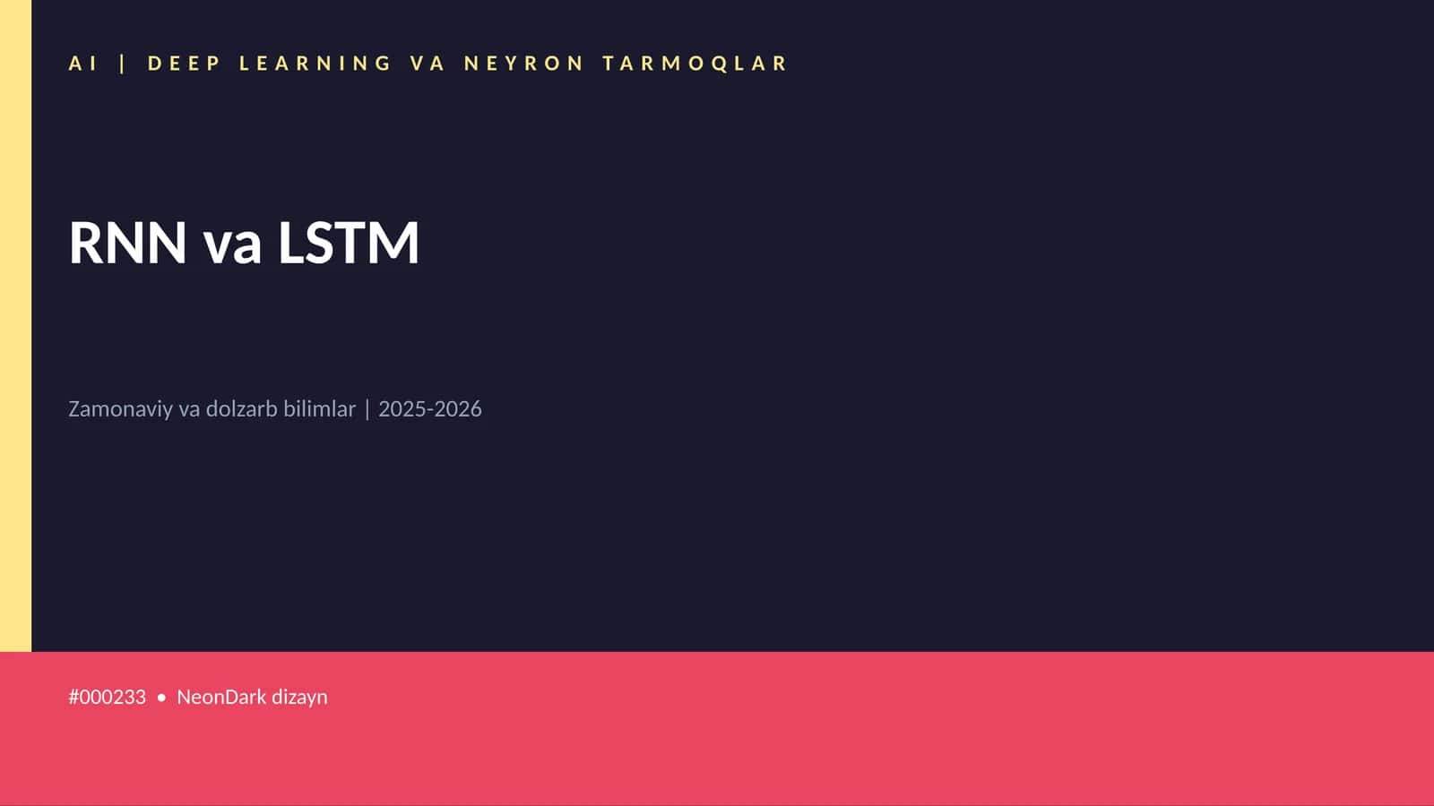 RNN va LSTM 1