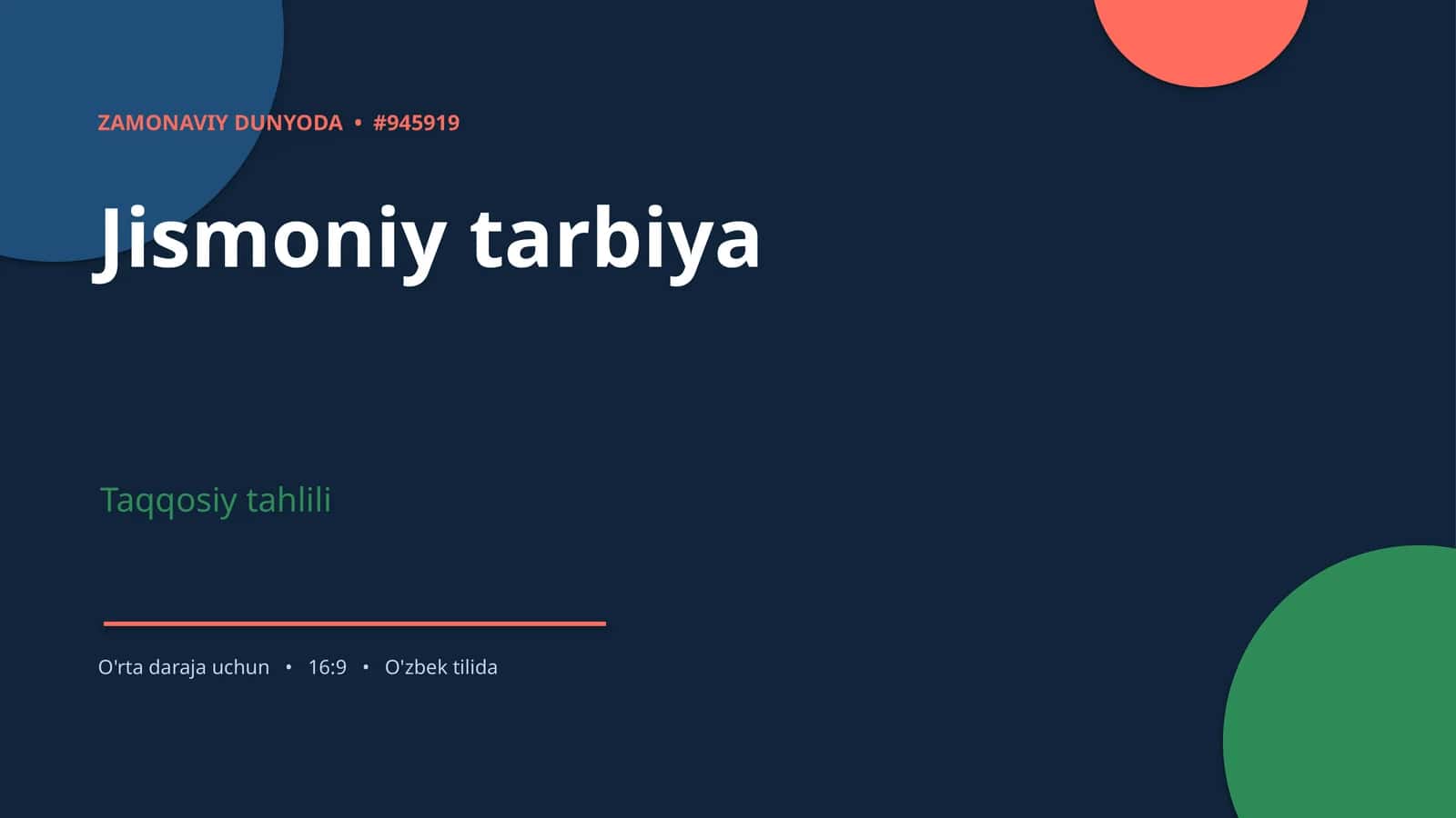 ZAMONAVIY DUNYODA • #945919 1