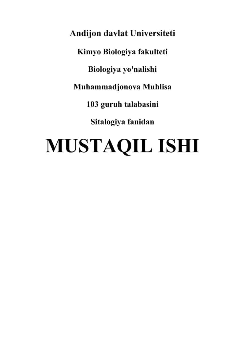 Eukariot o’simlik hujayrasi 1