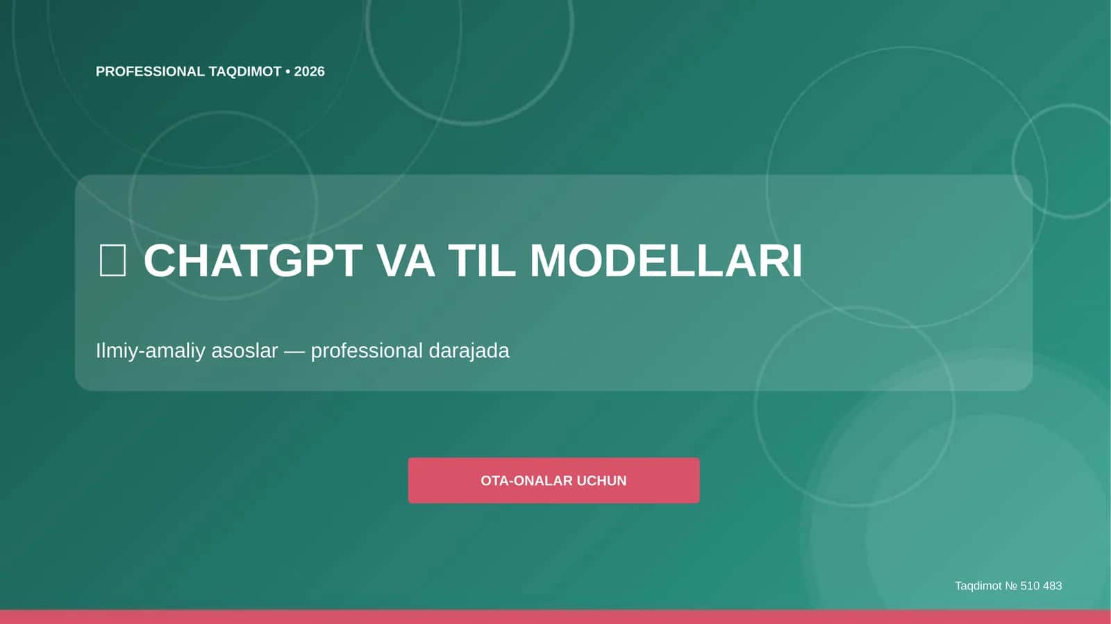 CHATGPT VA TIL MODELLARI 1