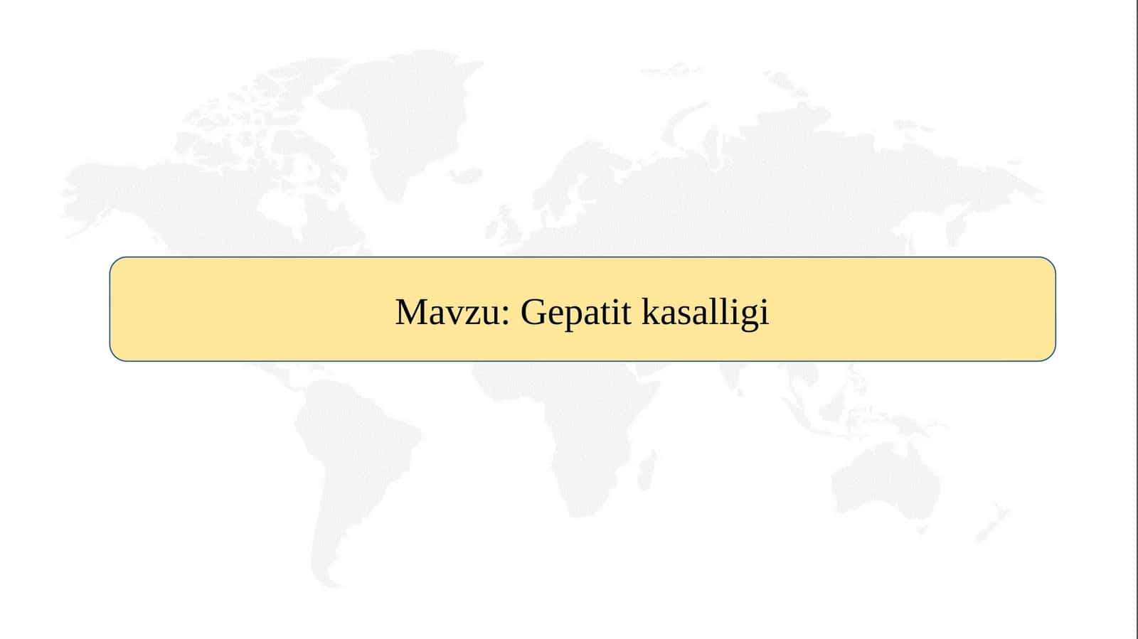 Gepatit kasalligi SLAYD 1