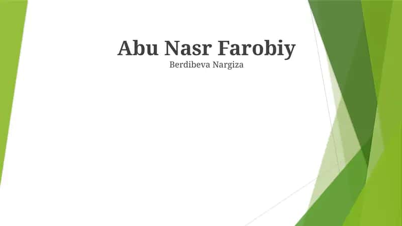 Abu Nasr Farobiy 1