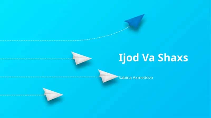Ijod Va Shaxs 1