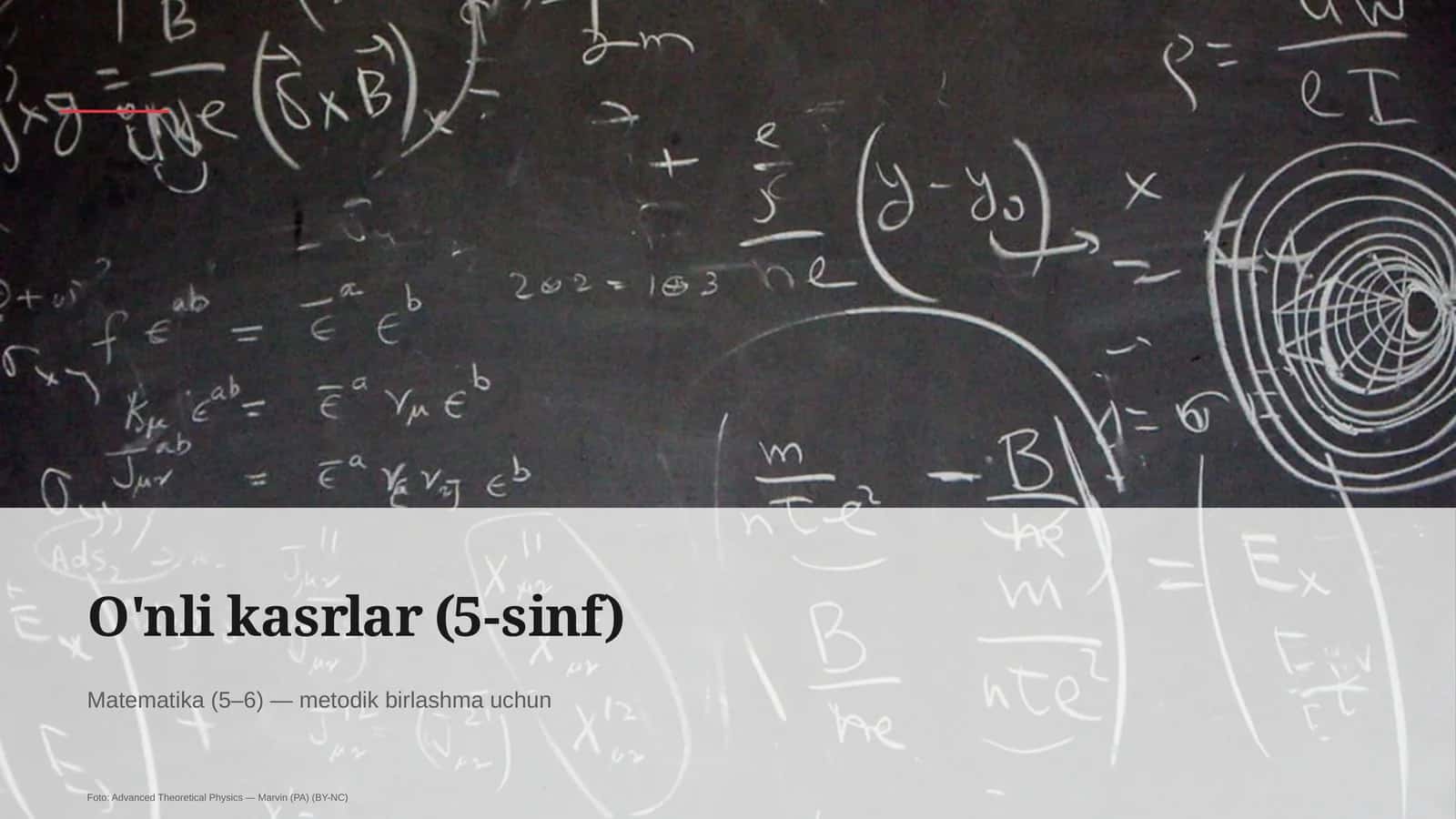 O'nli kasrlar (5-sinf) 1