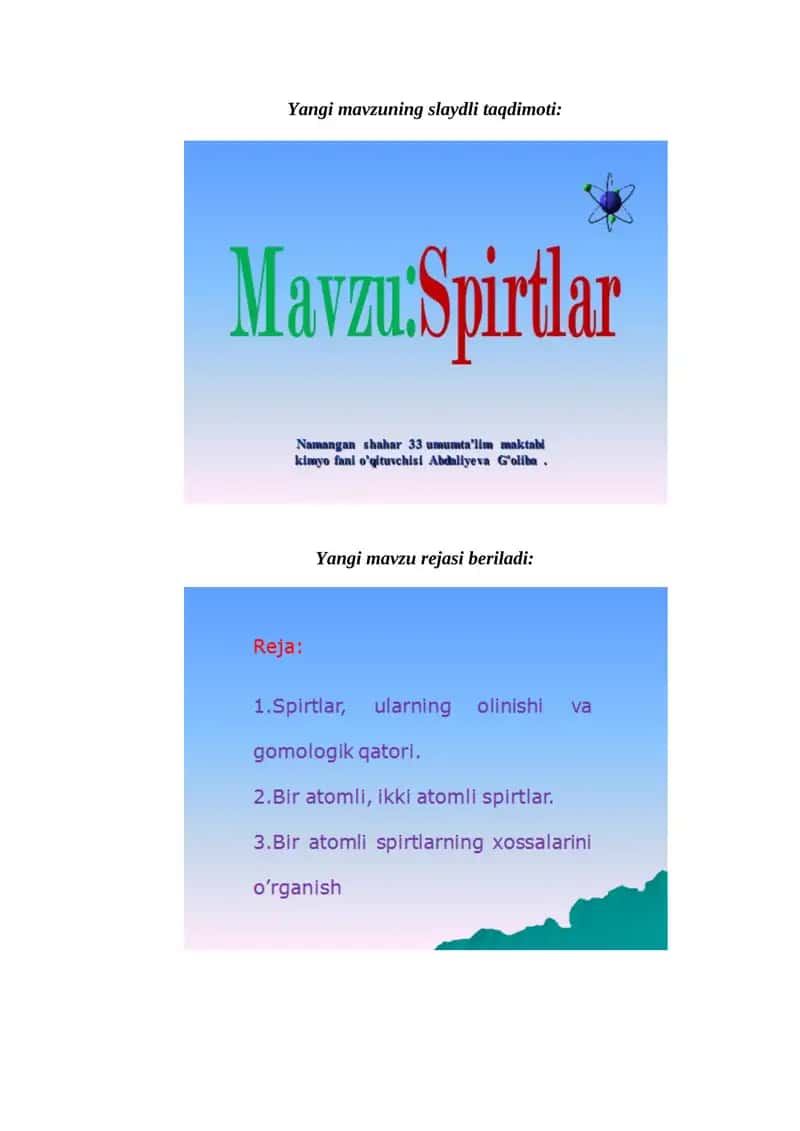 Spirtlar 1