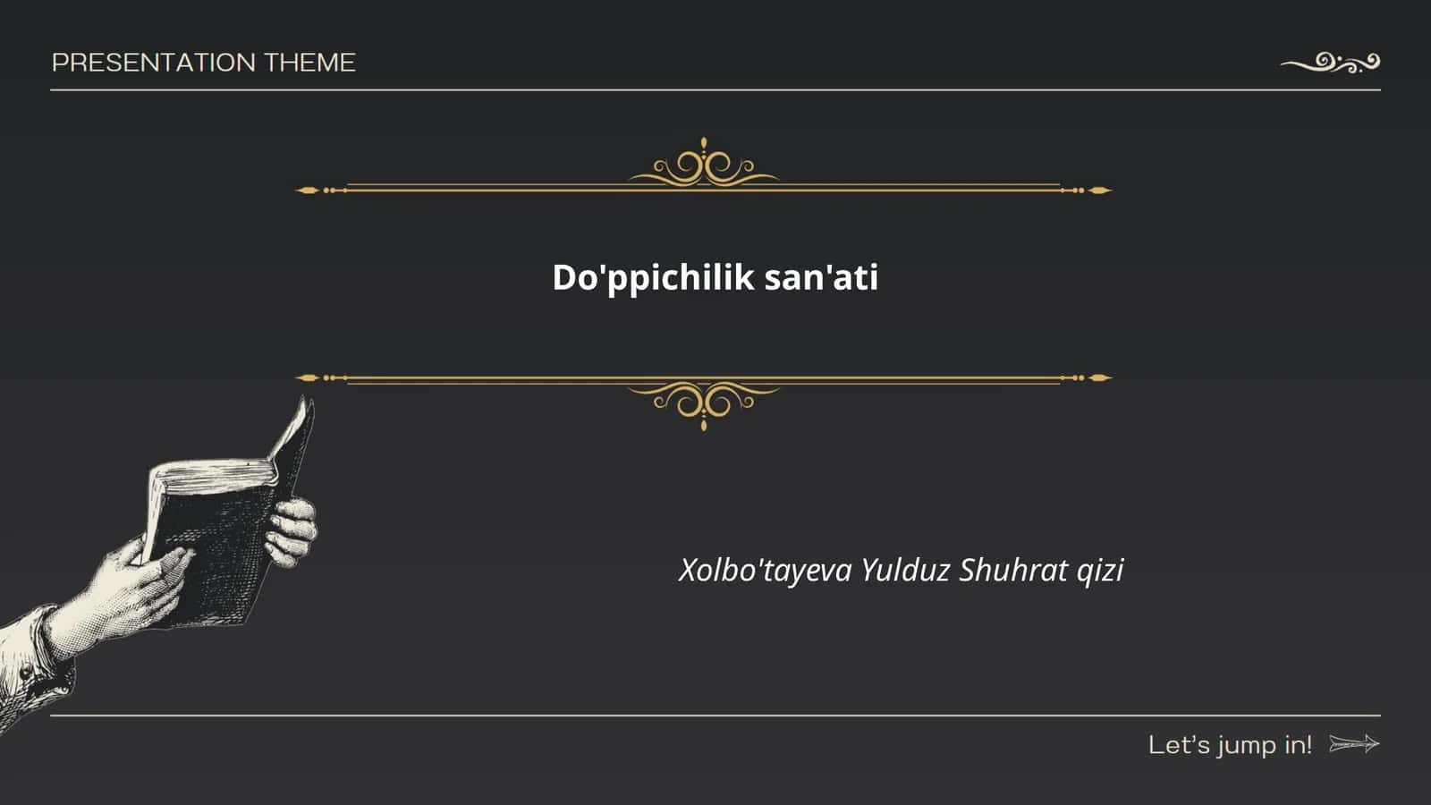 Do'ppichilik san'ati 1