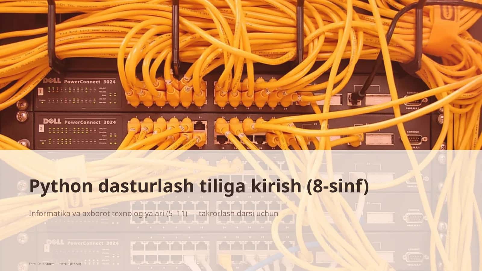 Python dasturlash tiliga kirish (8-sinf) 1