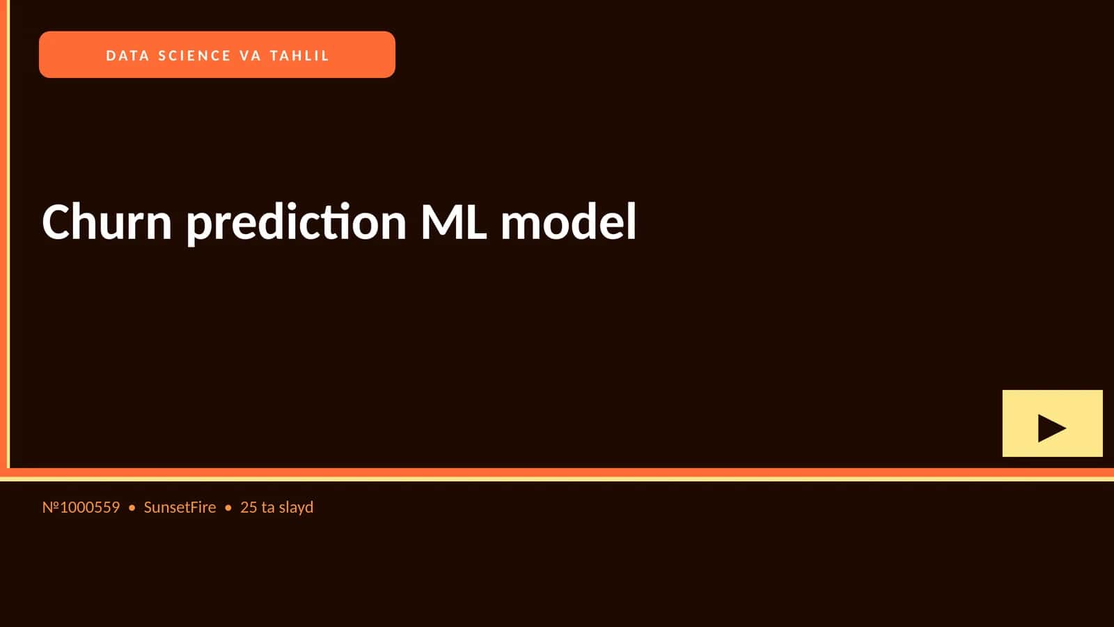 Churn prediction ML model 1
