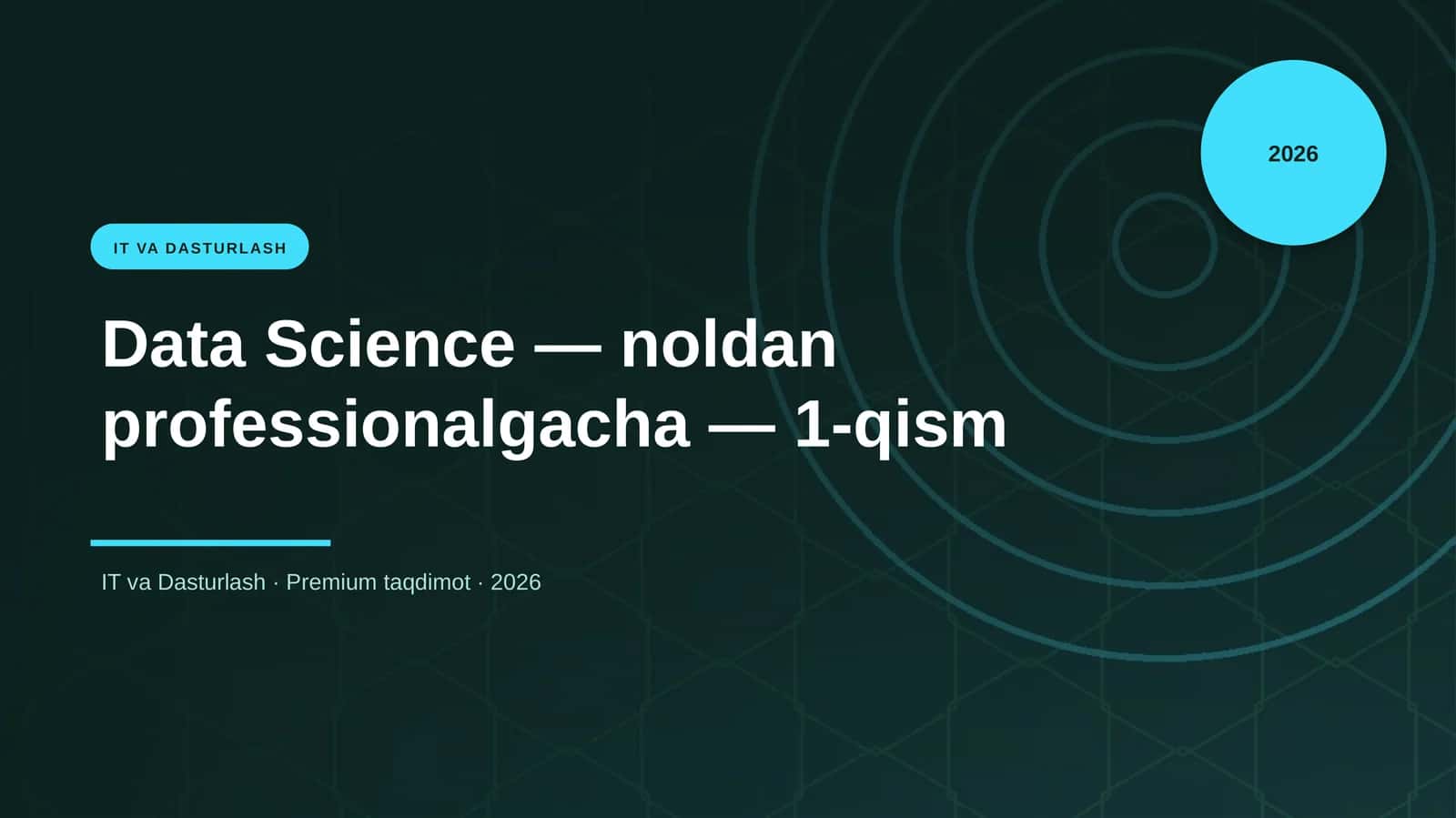 Data Science — noldan professionalgacha — 1-qism 1