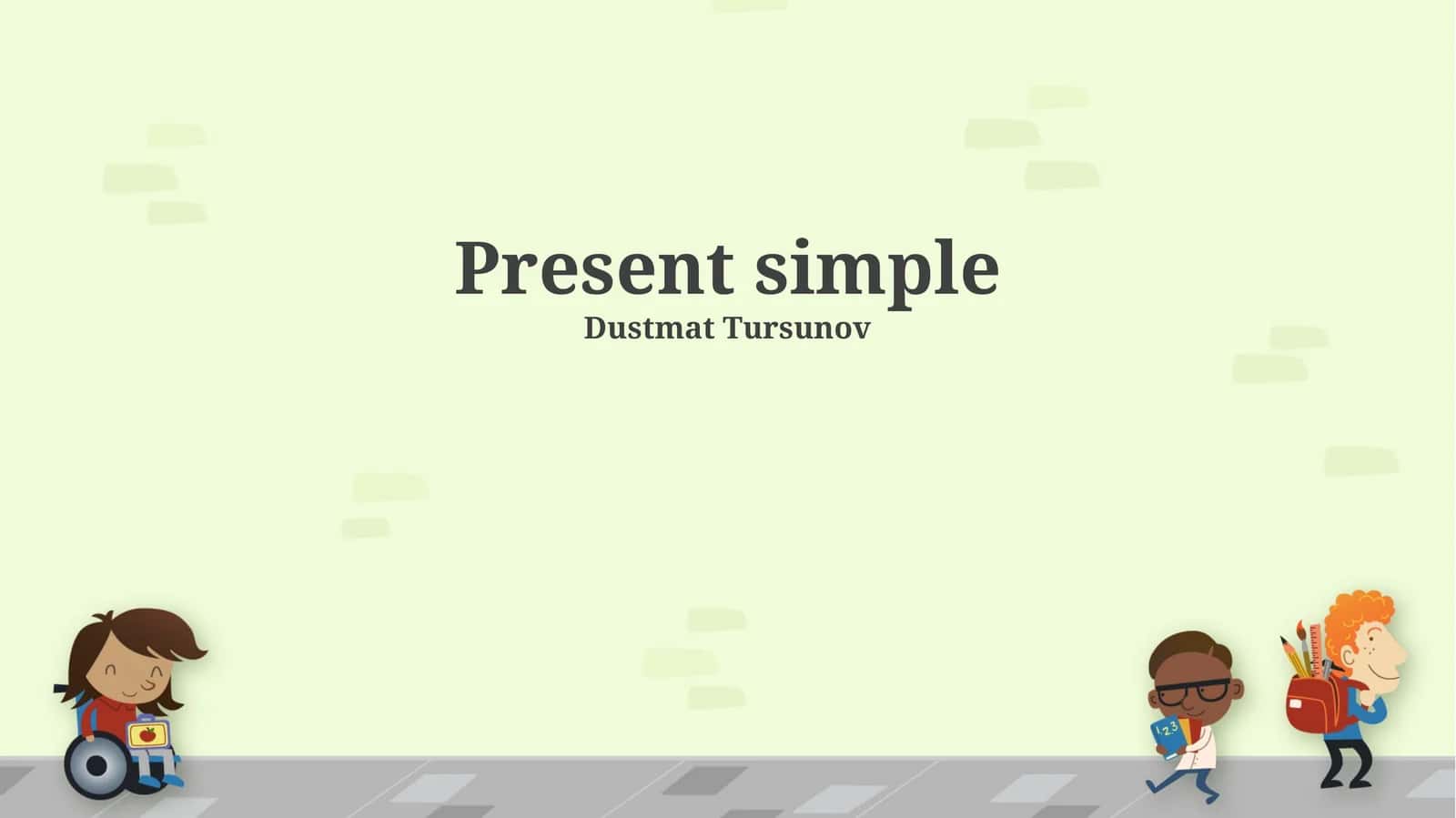 Present simple 1