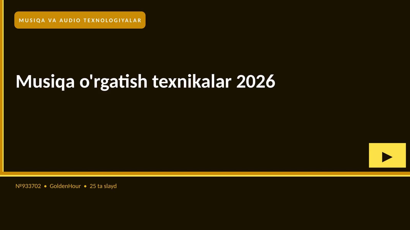 Musiqa o'rgatish texnikalar 2026 1
