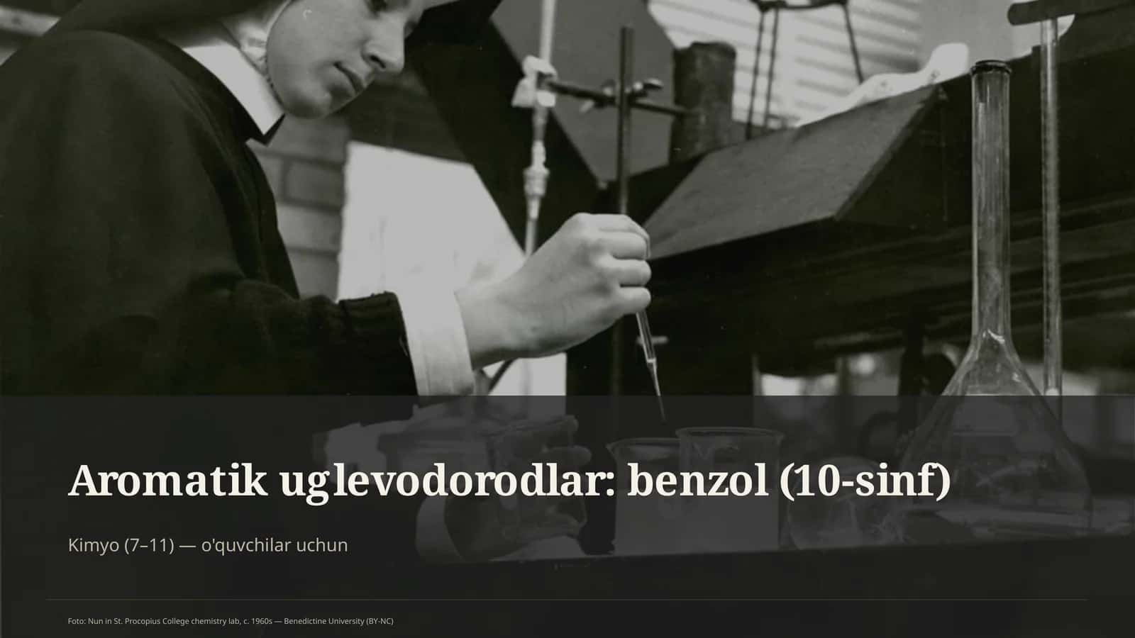 Aromatik uglevodorodlar: benzol (10-sinf) 1