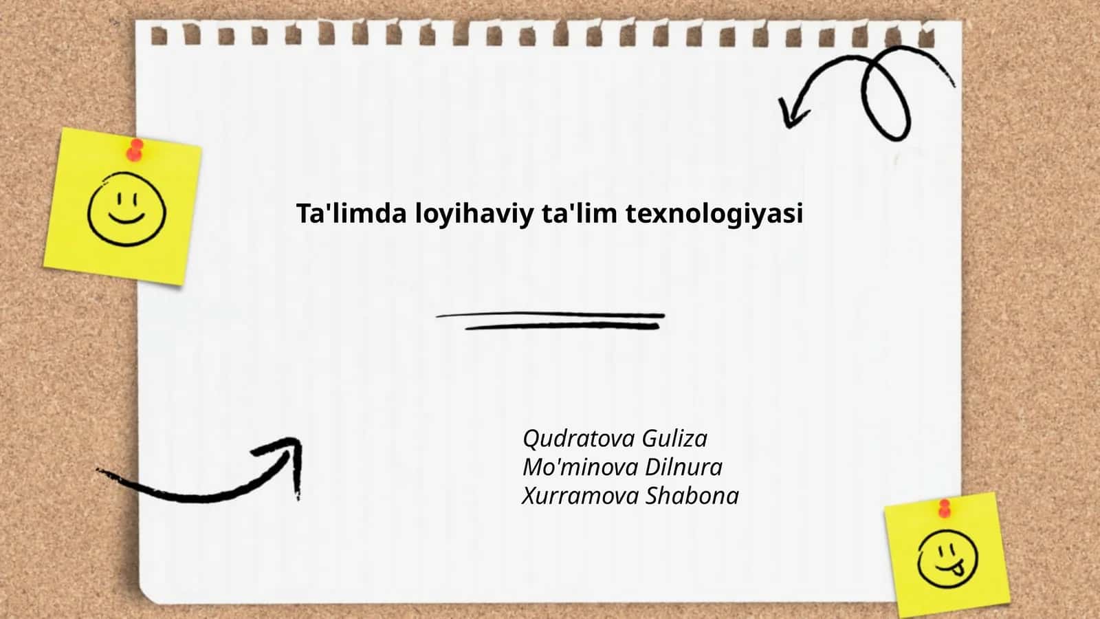 Ta'limda loyihaviy ta'lim texnologiyasi 1