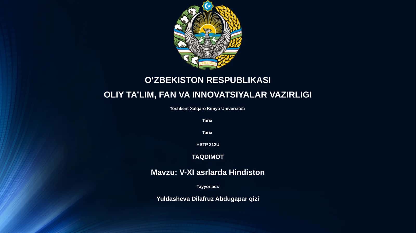 V-XI asrlarda Hindiston 1