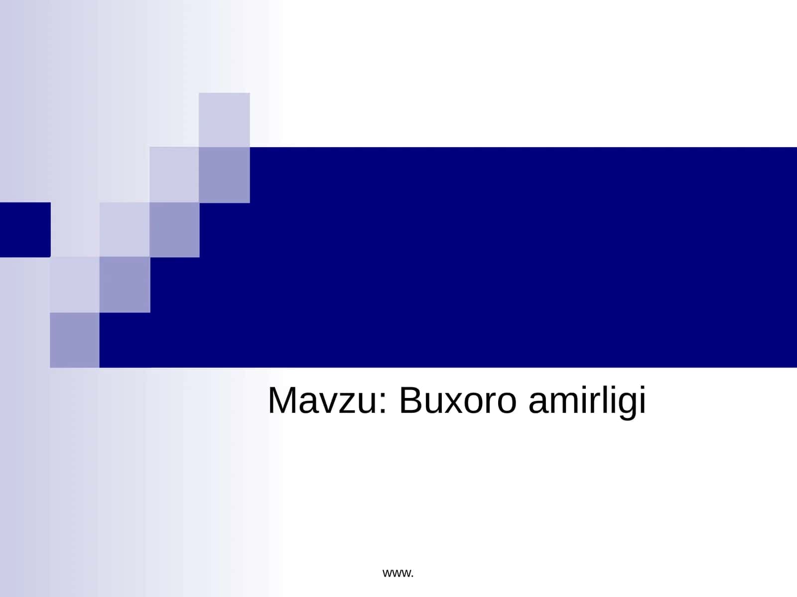 Buxoro amirligi 1