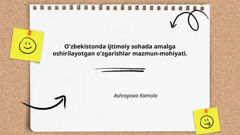 Ijtimoiy Sohada Amalga Oshirilayotgan O'zgarishlar Mazmun-mohiyati 1