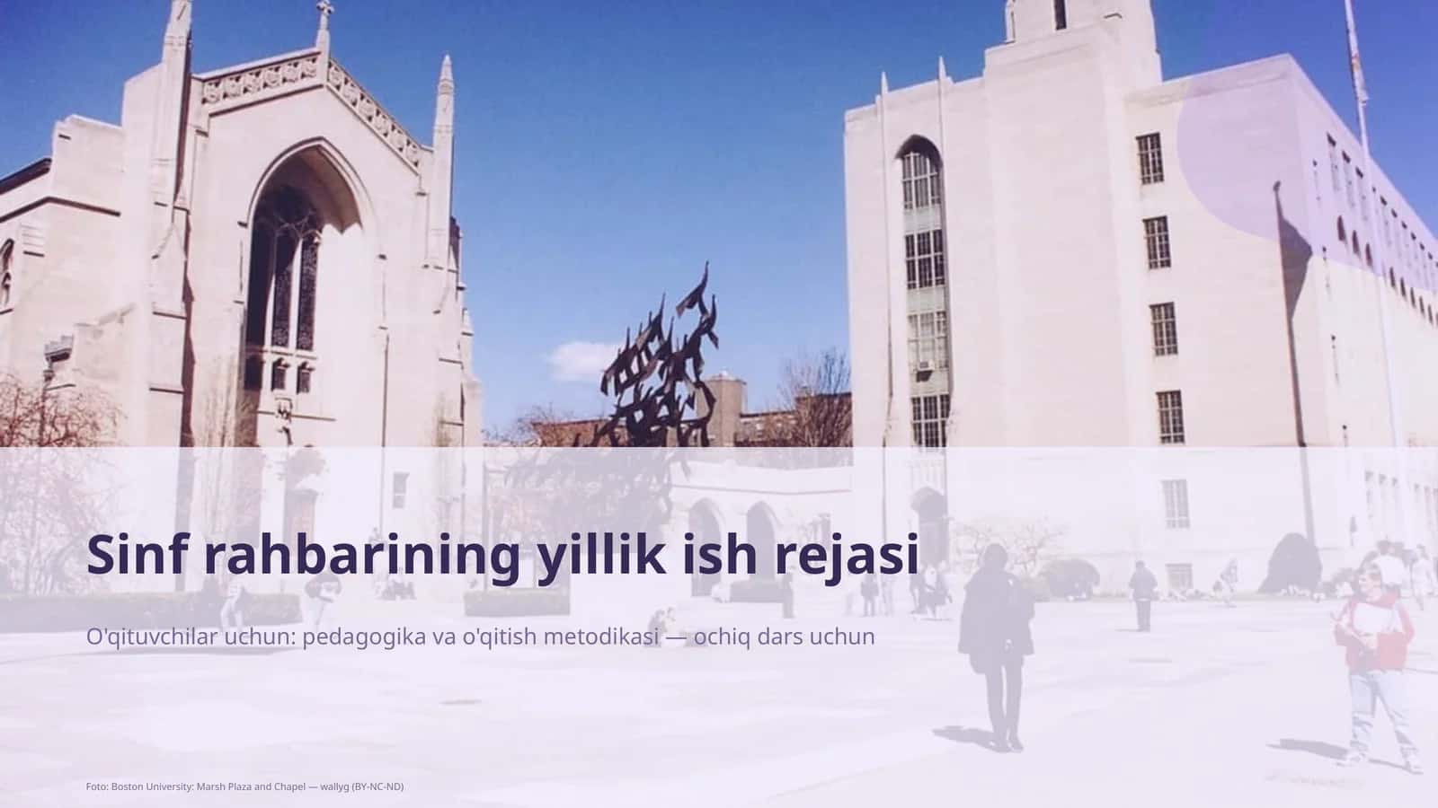 Sinf rahbarining yillik ish rejasi 1