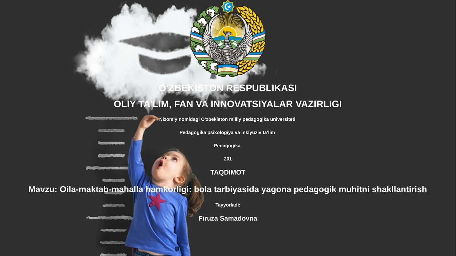 Oila-maktab-mahalla hamkorligi: bola tarbiyasida yagona pedagogik muhitni shakllantirish 1
