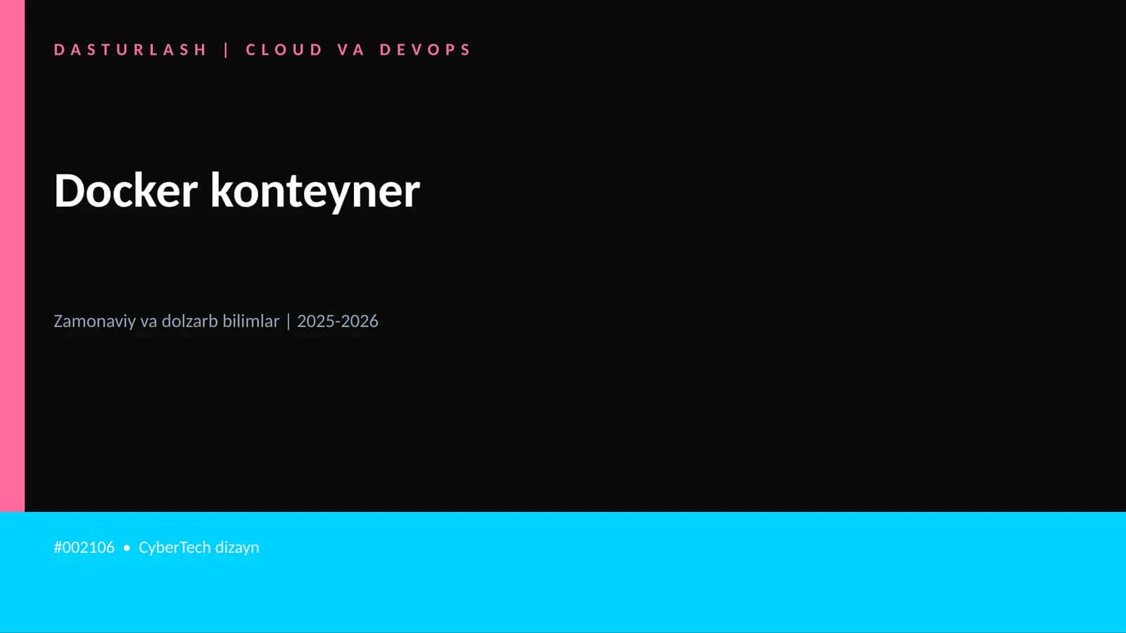 Docker konteyner 1