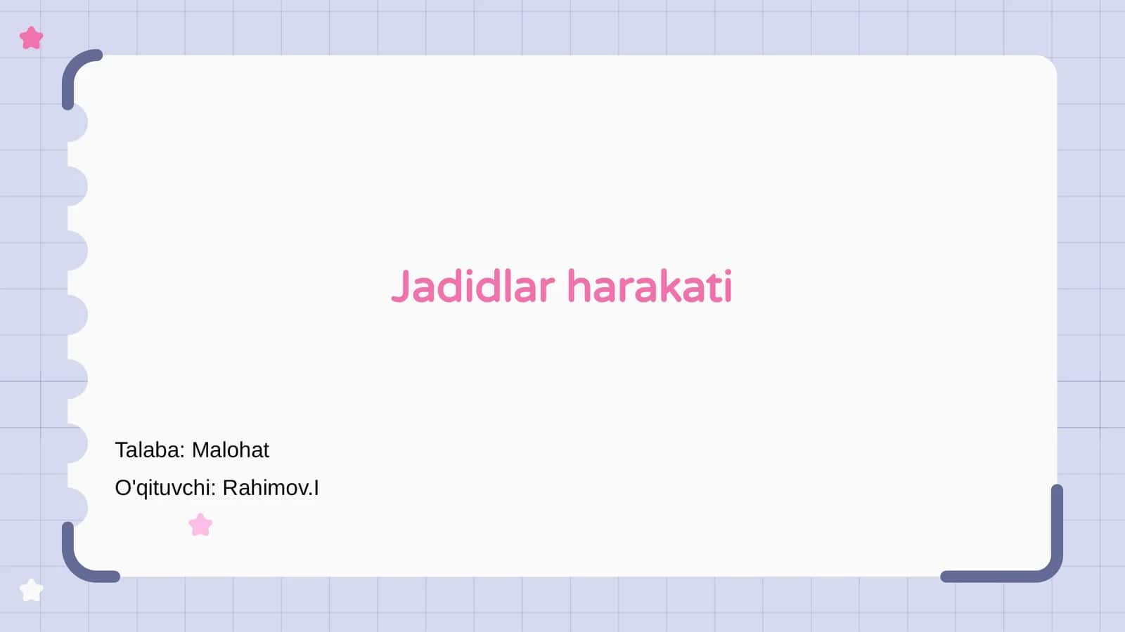 Jadidlar harakati 1
