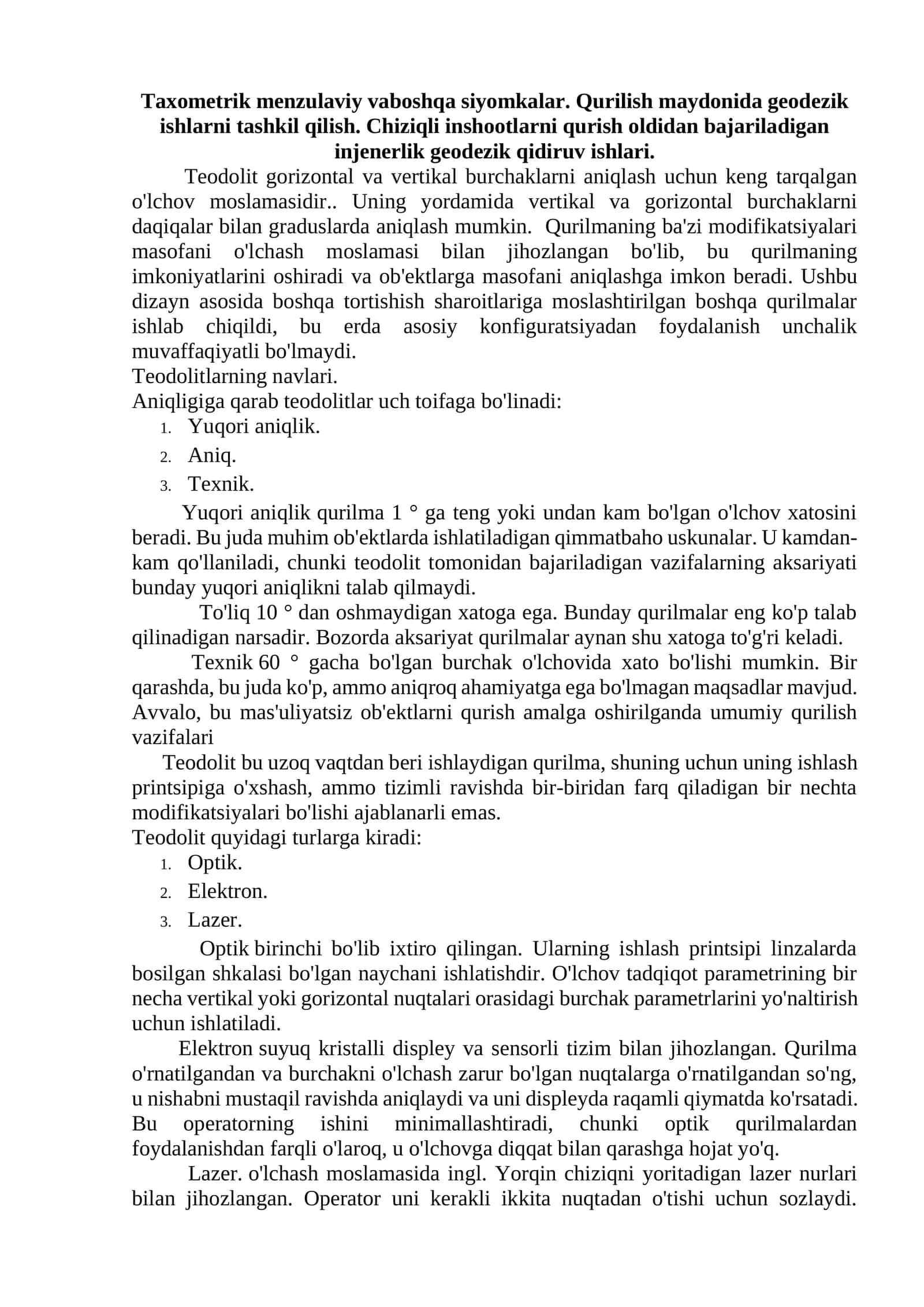 Teodolitlar 1