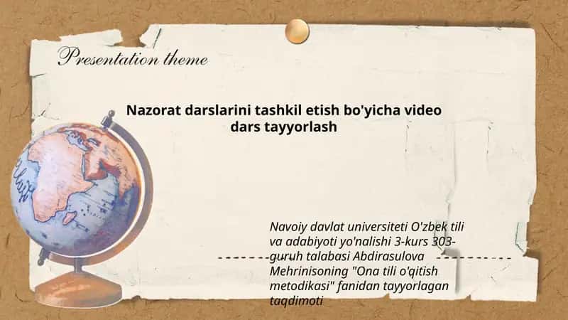 Ona tili o'qitish metodikasi 1