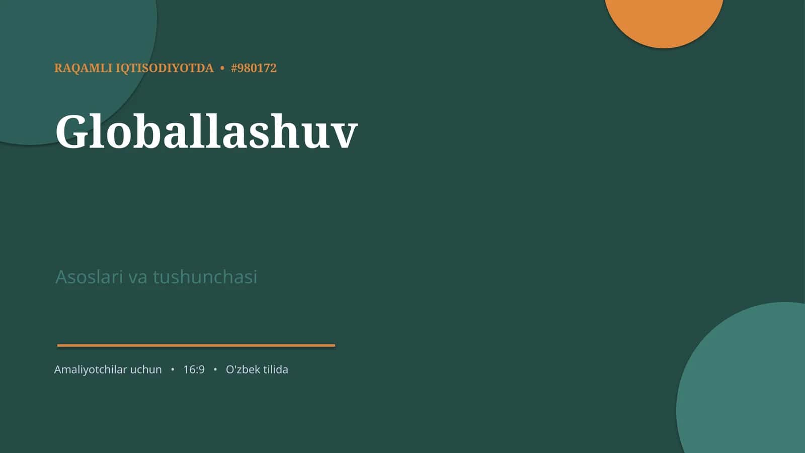 Globallashuv 1