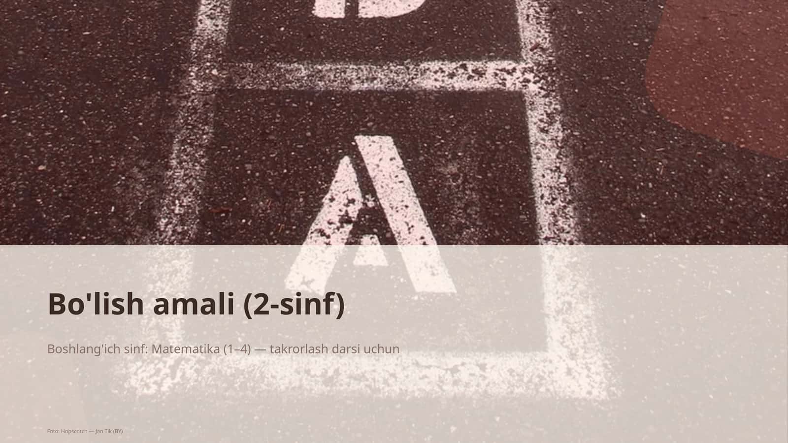 Bo'lish amali (2-sinf) 1