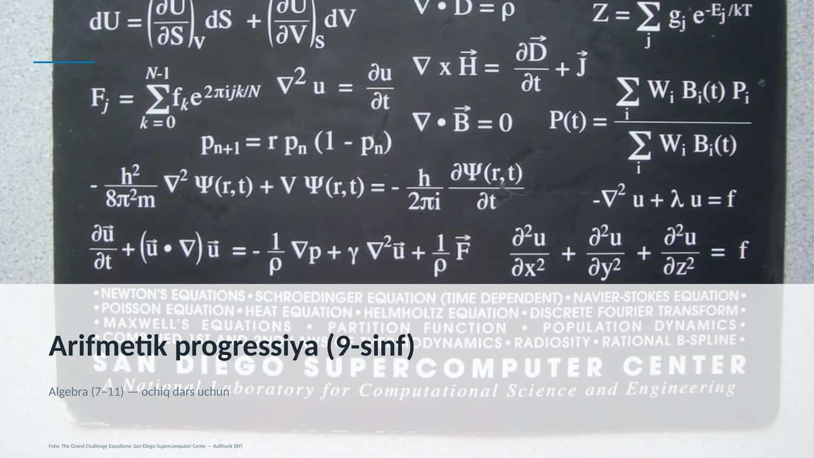 Arifmetik progressiya (9-sinf) 1