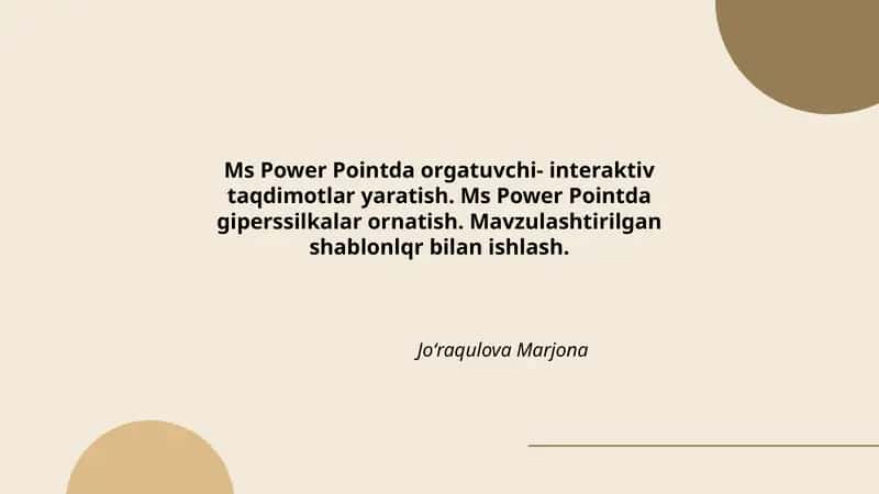 Ms Power Point 1