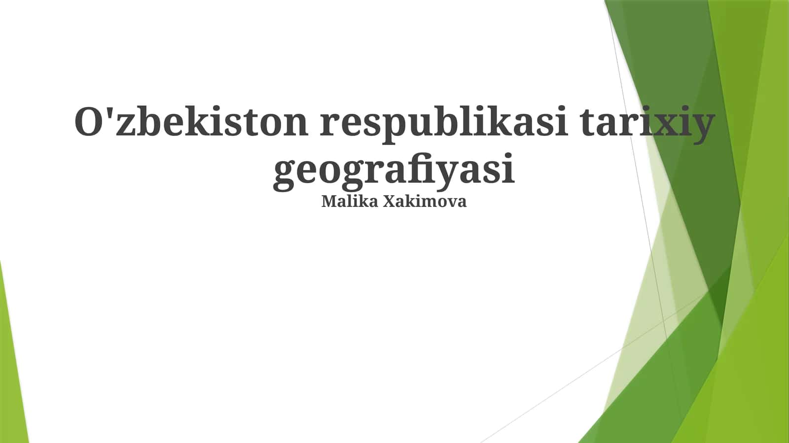 O'zbekiston respublikasi tarixiy geografiyasi 1